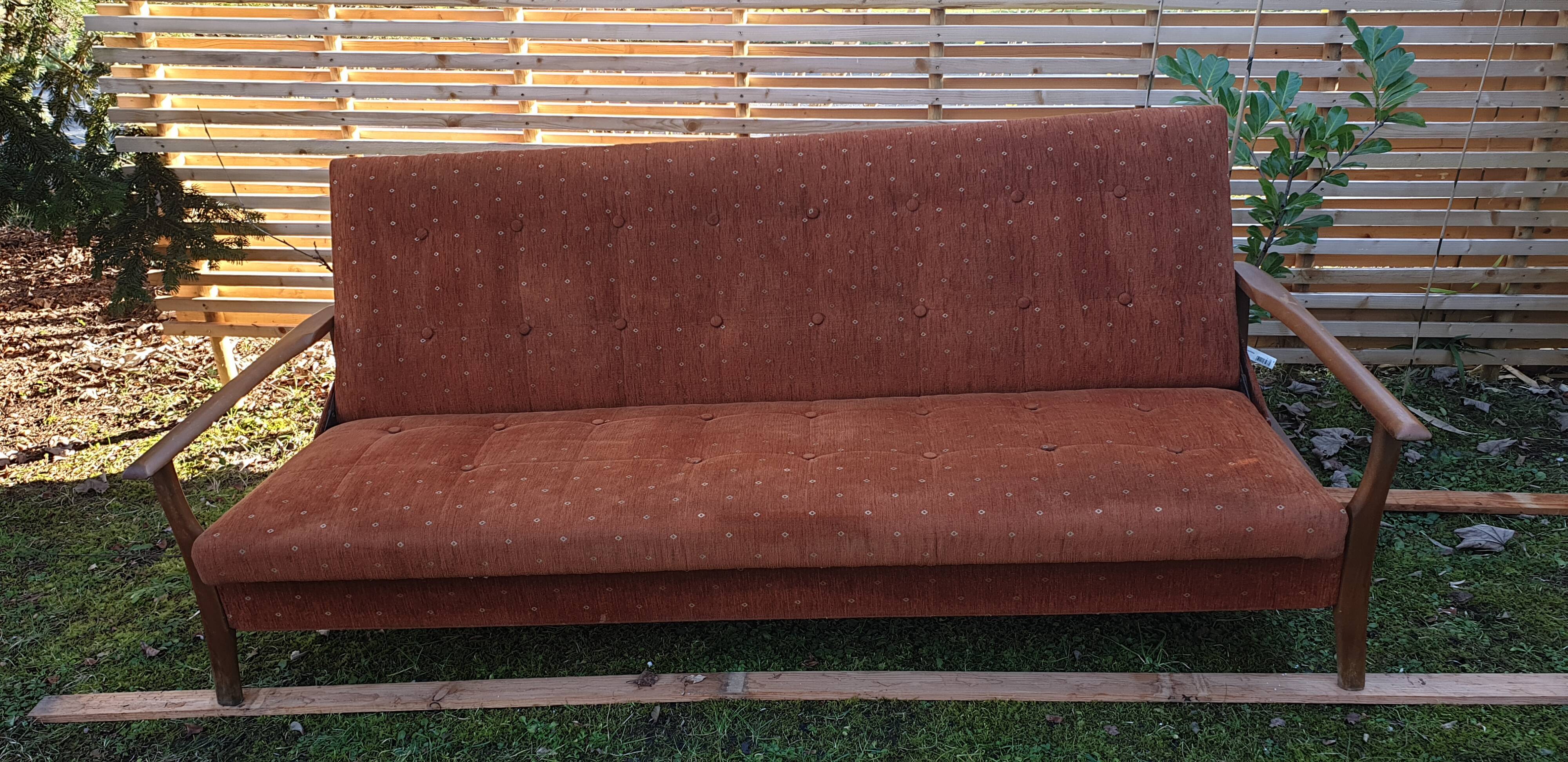 Three-seater sofa bed