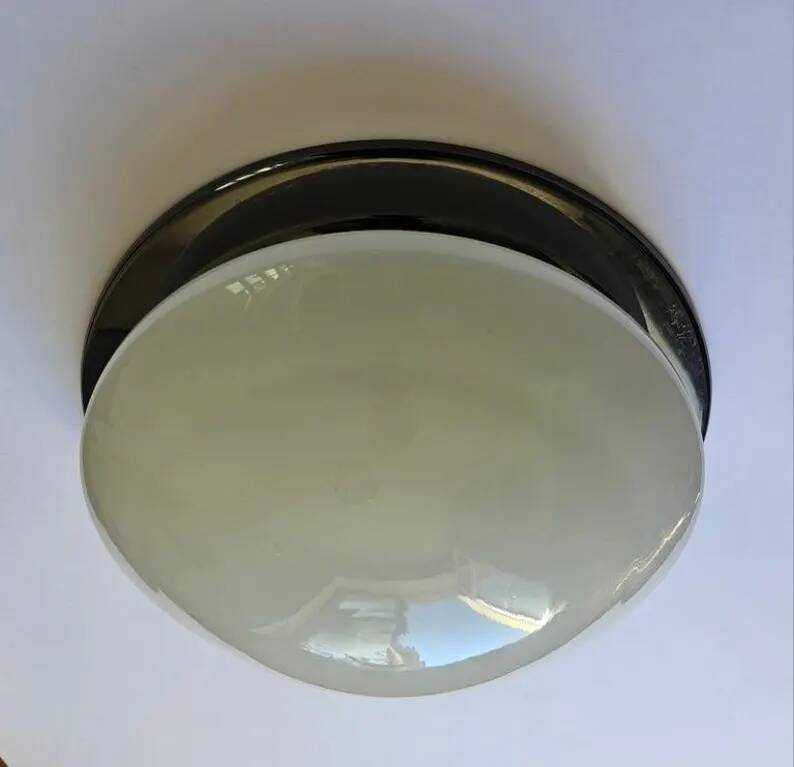 Rare Midcentury Flush Mount in Bauhaus style, Germany, 1970s