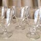 Suite de 8 verres a eau en cristal daum modele orval
