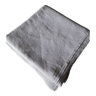 Nappe damassée avec monogramme en coton