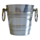 Vintage silver metal ice bucket
