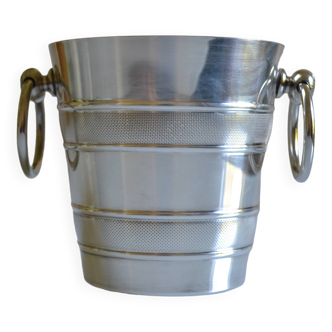 Vintage silver metal ice bucket