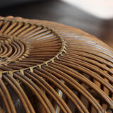 Ottoman pouf in Albini rattan