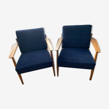 Pair of Scandinavian armchairs