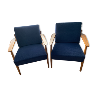 Paire de fauteuils scandinaves