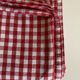 XXXL country tablecloth in poppy red gingham canvas