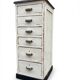 Meuble tiroirs chiffonnier industriel sapin 1950