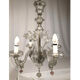 Murano glass chandelier with four light arms, late 19th century.