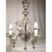 Murano glass chandelier with four light arms, late 19th century.