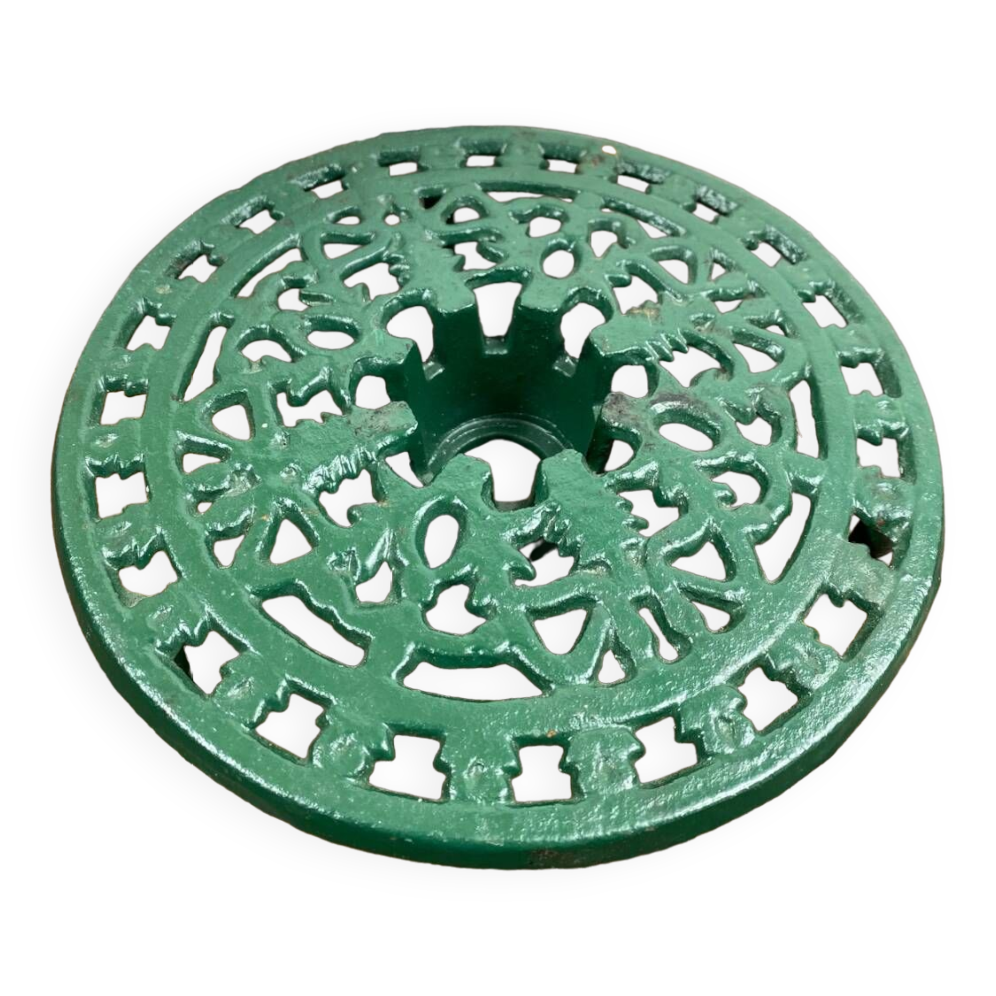 Cast iron trivet with warming system