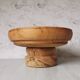 Compotier elm carved wood