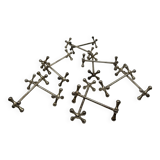 12 wiskemann cross-shaped knife rests