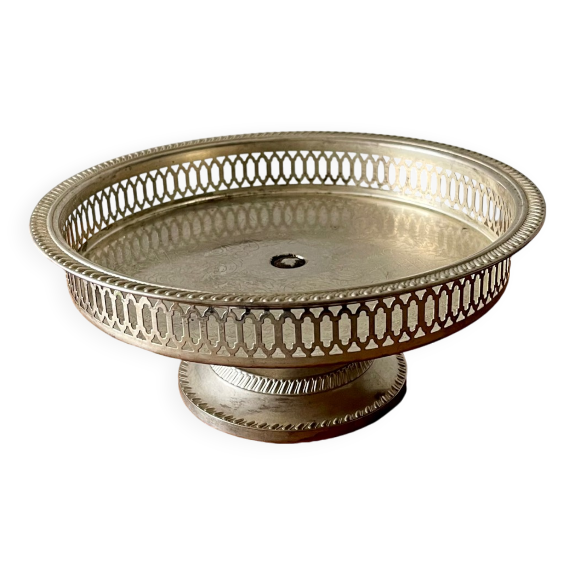 Silver-plated fruit bowl