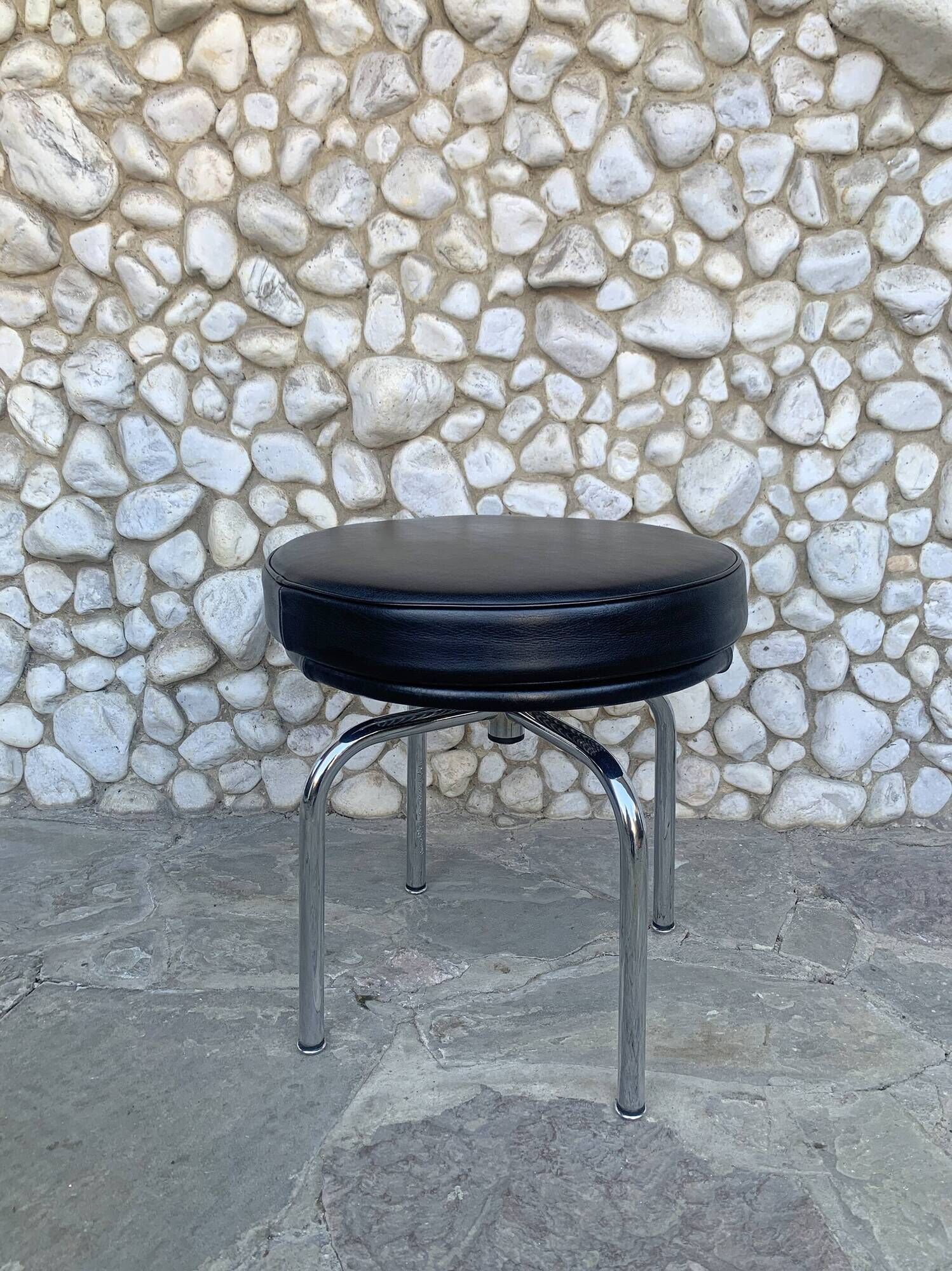 LC8 stool by Charlotte Perriand and Le Corbusier for Cassina, 1970-80