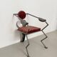 Metal Zoomorphic Brutalist Chair, Germany 1980s