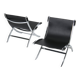 Un ensemble de chaises ciseaux - Paul Tuttle et Antonio Citterio
