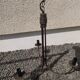 Metal chandelier with 3 lamps