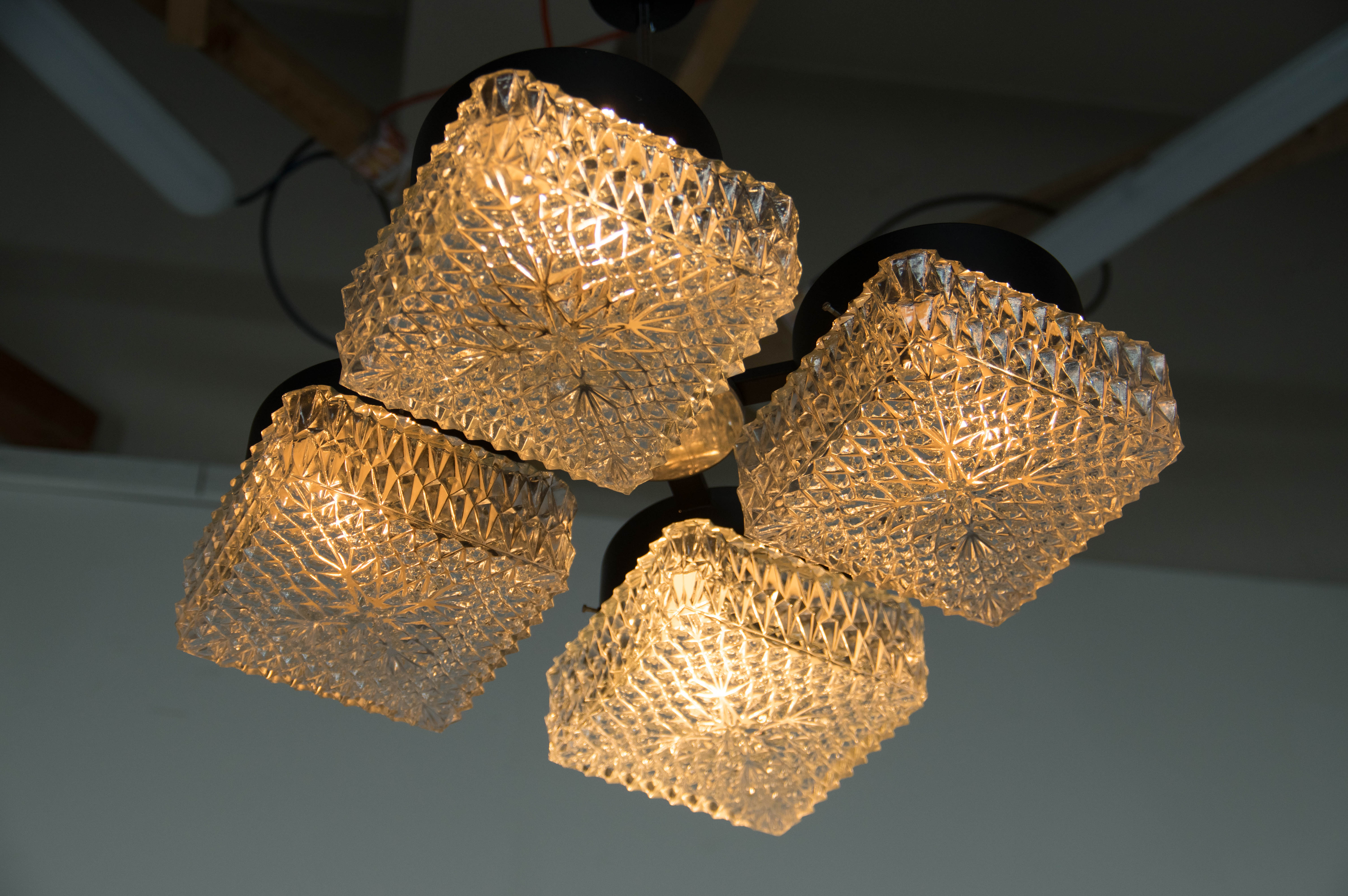 Chandelier by Napako, Czechoslovakia, 1960s