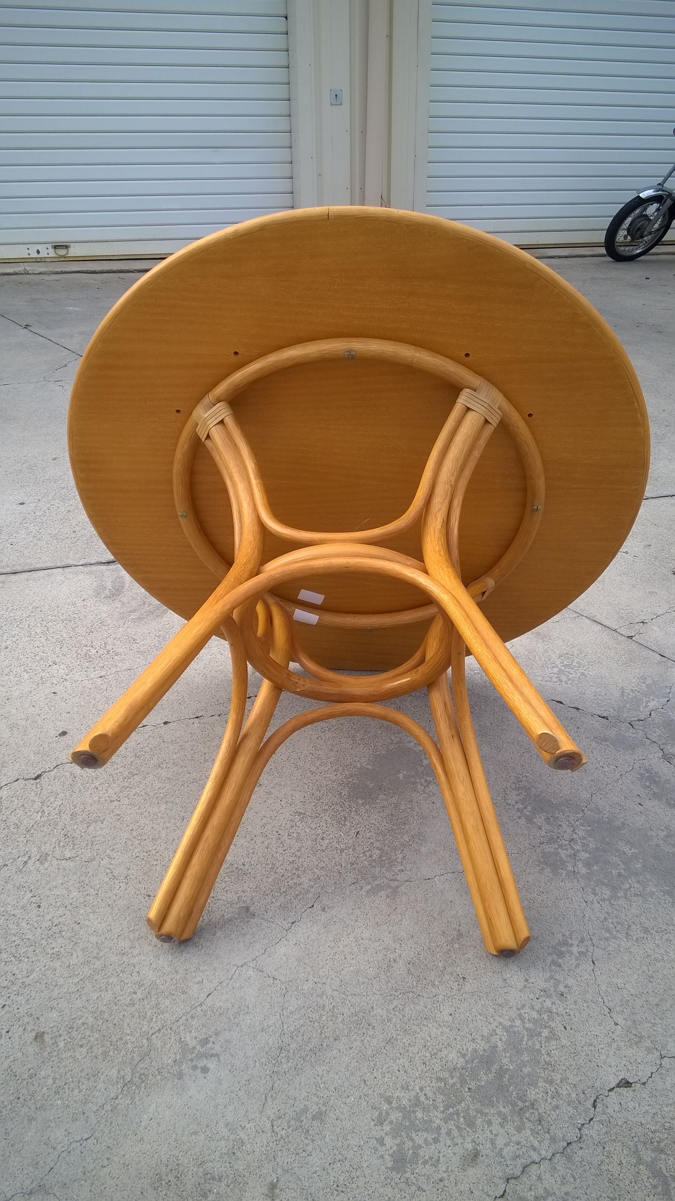 Bamboo and wood table