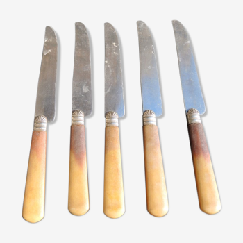 5 ancient Tablinox table knives