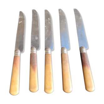 5 ancient Tablinox table knives