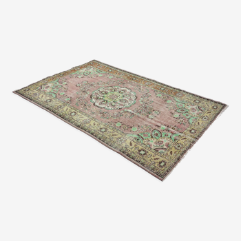 Anatolian handmade vintage rug 290 cm x 181 cm