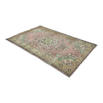 Anatolian handmade vintage rug 290 cm x 181 cm