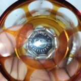 Amber crystal vase