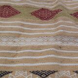 Handmade ethnic multicolored rug