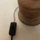 Lampe osier tressé