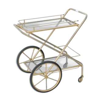 Folding rolling service table