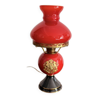 Opaline Table Lamp Florence Italy Fiorentine Vintage 1960 Napoléon III