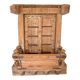 Door & old Indian balcony from Rajasthan in solid teak