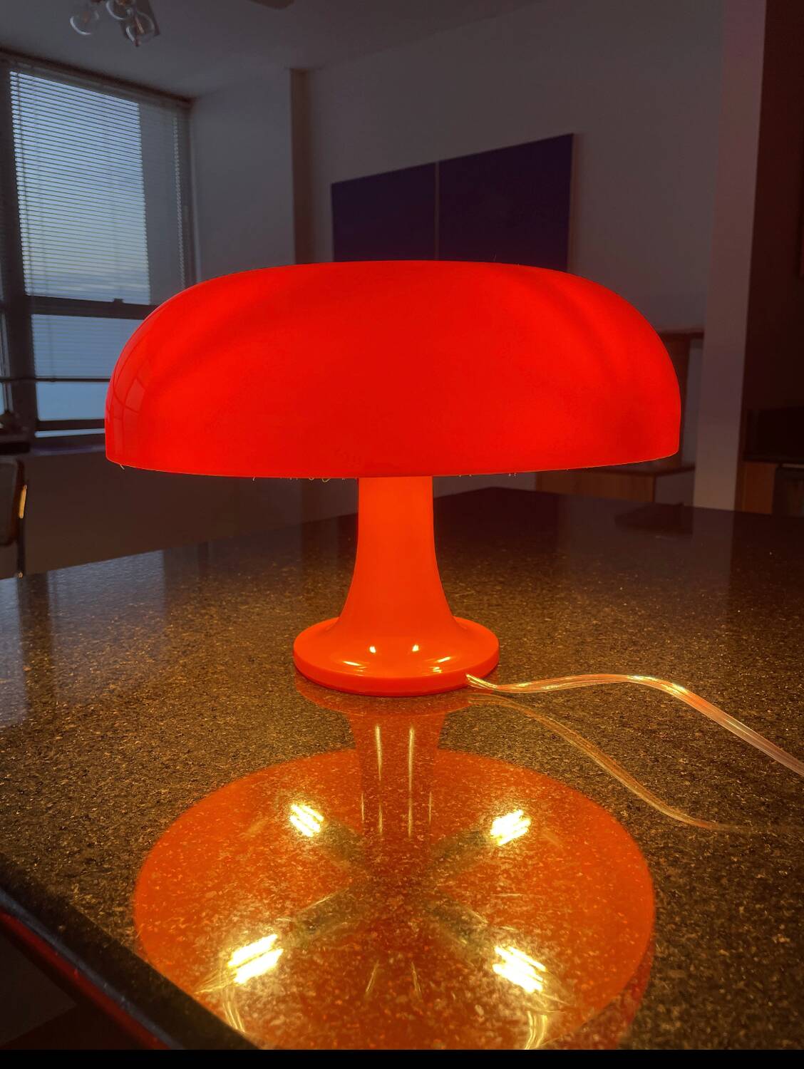 60s-70s style mushroom lamp