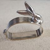 Silver metal napkin ring