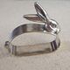 Silver metal napkin ring