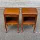 2 Louis XV bedside tables in cherry wood from 1950.