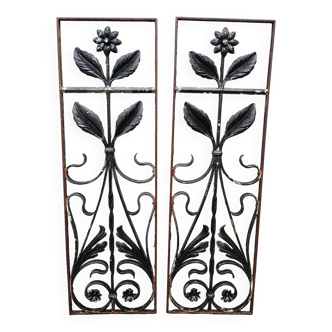 pair of wrought iron gates