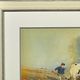 Oswald Garside 1879 - 1942. Bullocks Ploughing, 1904. Watercolour. Framed.