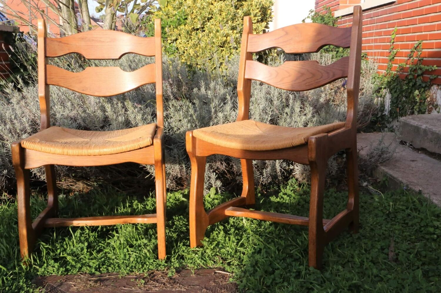 Set of 2 Guillerme and Chambon chairs
