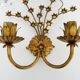 Magnificent vintage Italian wall light with Swarovski crystal, 1970s