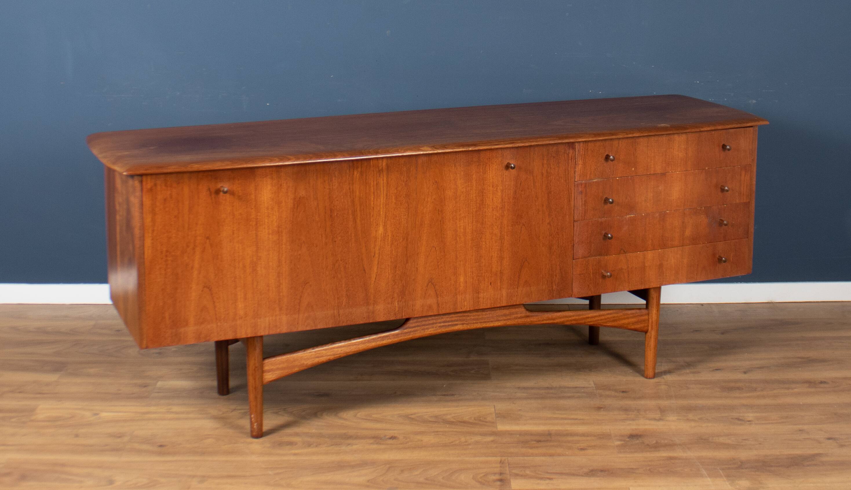 Retro Teak 1960s Long Mid Century Sideboard By Dalescraft
