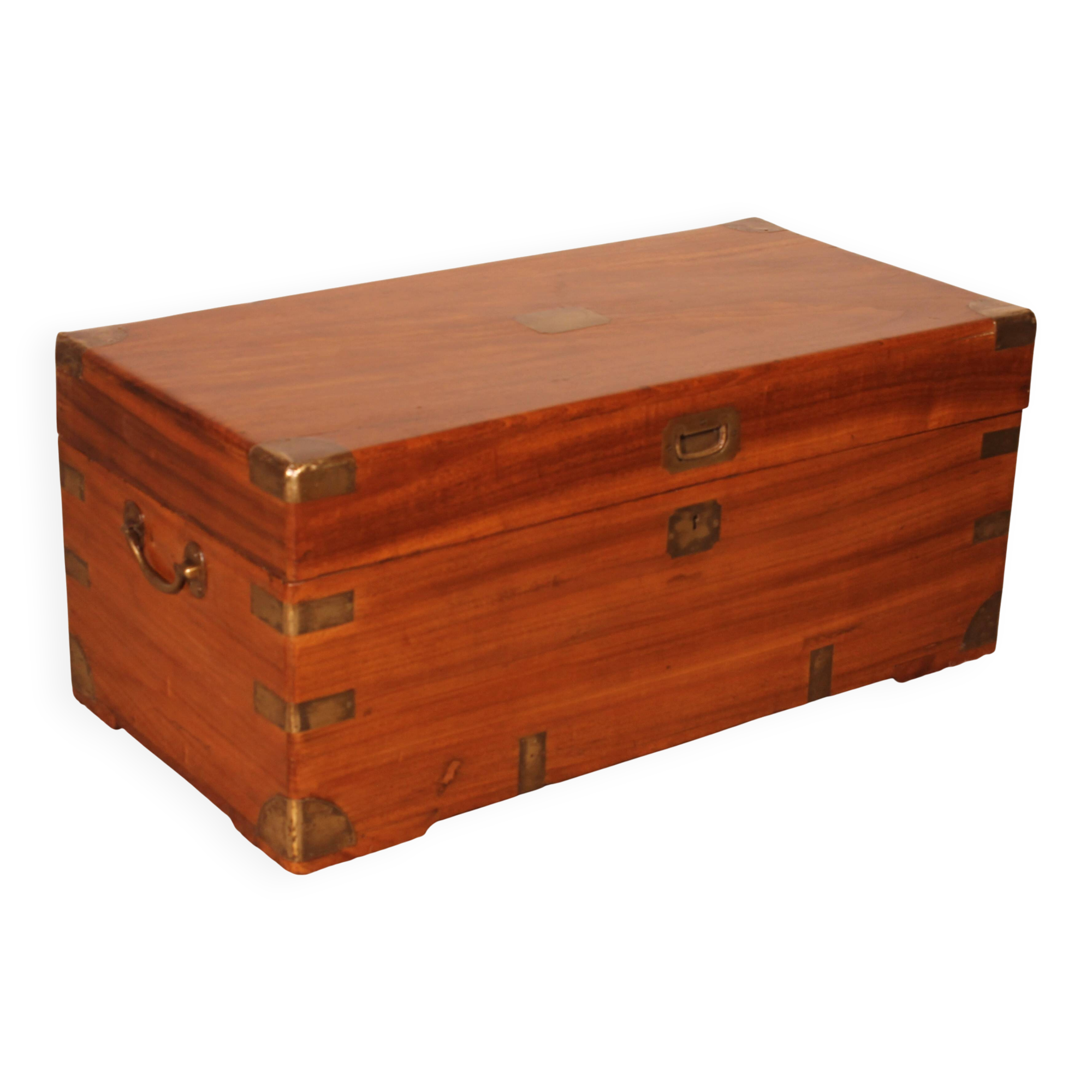 19th Century Camphor Wood Marine Chest