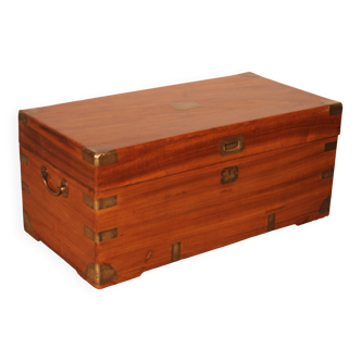 19th Century Camphor Wood Marine Chest