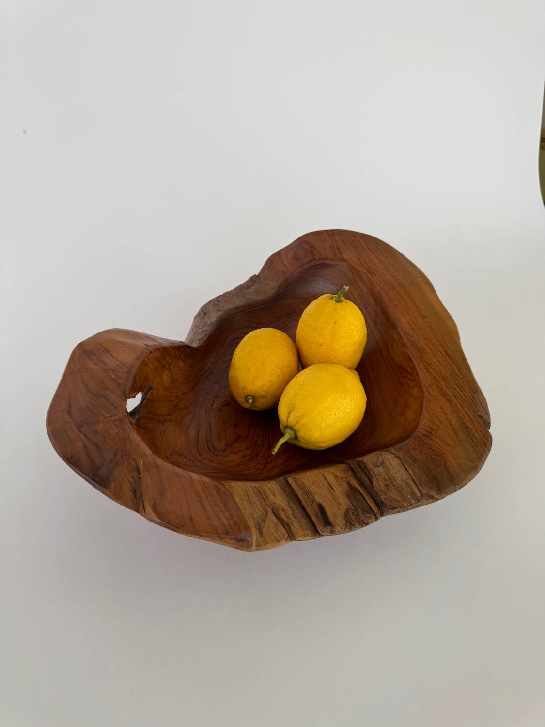 Organic Handcarved Large Teak Root Bowl
