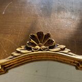 Louis XV style shell mirror in wood gilded with fine gold