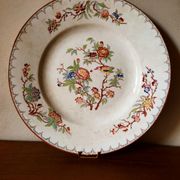 Plat rond terre de fer Minton par Sarreguemines