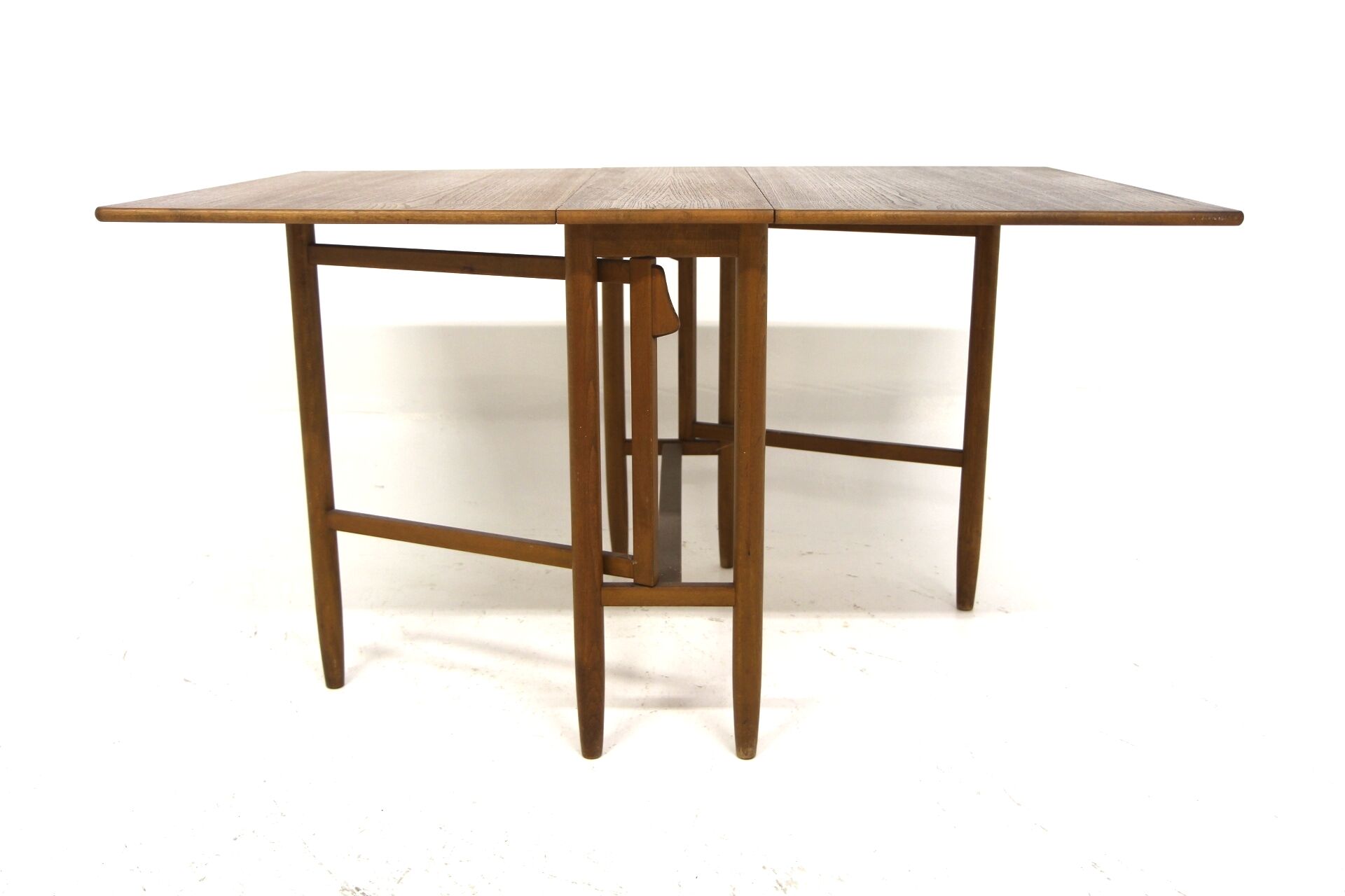 Teak drop-leaf dining table, "Pedro" K-O Westberg, Sweden, 1950