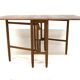 Teak drop-leaf dining table, "Pedro" K-O Westberg, Sweden, 1950