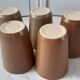 Set of 5 glasses in Digoin stoneware years 60-70